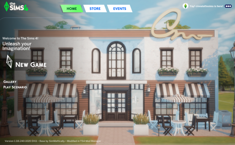 Preview artwork for 🎉 1K members! Cozy Cafe Mod Pack 🎉 (Main Menu)