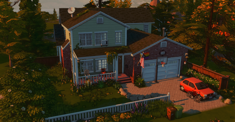 Cover artwork for Sims 4: A cozy family home